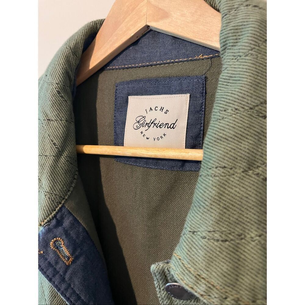 Jachs Girlfriend Green Quilted Barn Jacket Womens Medium - Picture 7 of 9